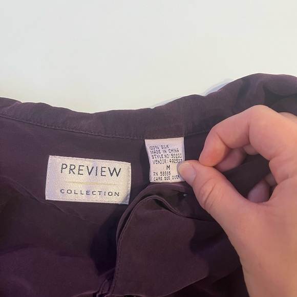 Preview Collection Purple Button down - Picture 3 of 3